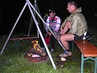 Feuerstelle am Abend Feuerstelle am Abend