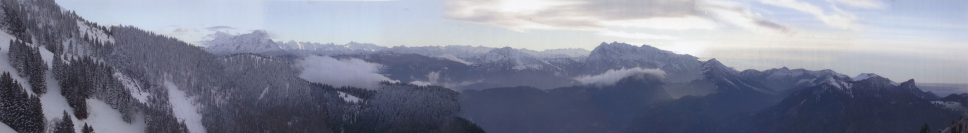 Panoramablick vom Hochgernhaus