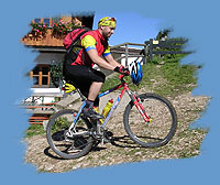 Auch f�r Mountainbiker ist das Hochgernhaus ein beliebtes Ziel