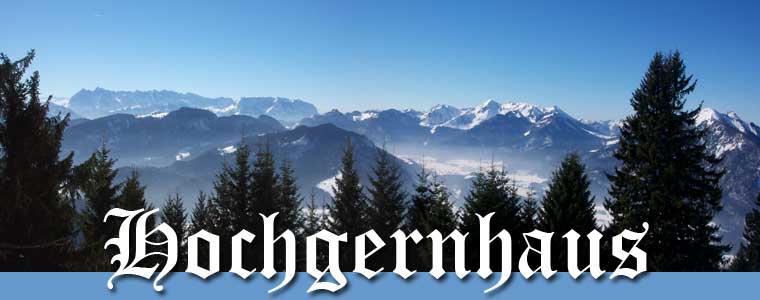 Hochgernhaus - Logenplatz vor großer Bergkulisse Hochgernhaus, Alpenpanorama